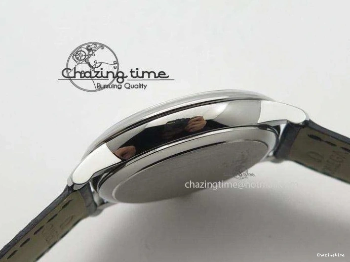 0120 Functional De Ville MK 1:1 Best Edition SS White Dial On Black Leather Strap A 8260